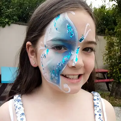 face painted face