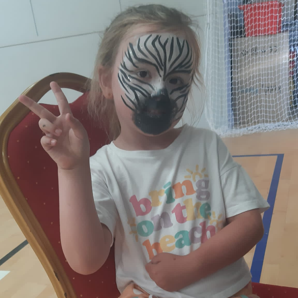 face painted face
