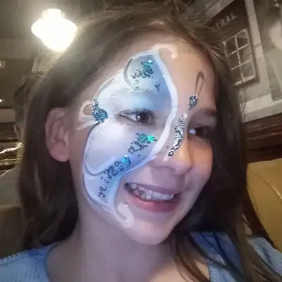 face painted face