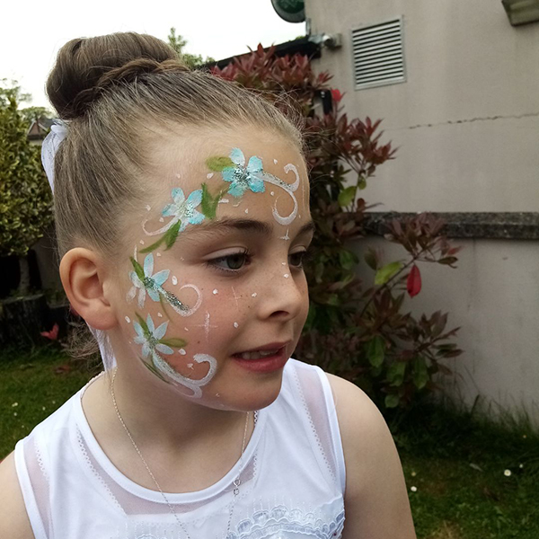 face painted face